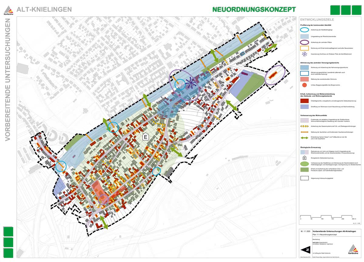 Stadtteilentwicklungskonzept Karlsruhe-Knielingen, Soziale Stadt geplant von werk-plan Kaiserslautern